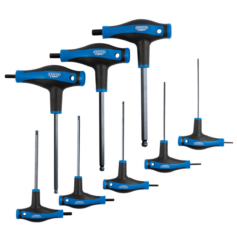 Draper Expert Soft Grip T Handle Hex Key Set