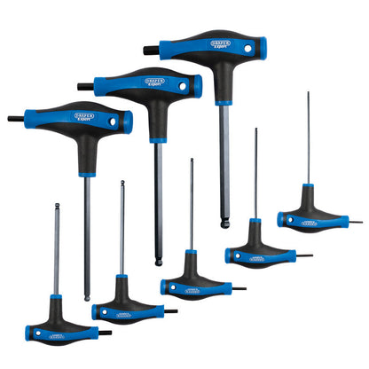 Draper Expert Soft Grip T Handle Hex Key Set