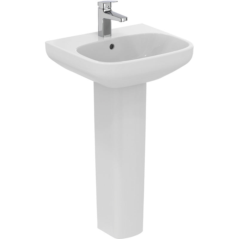 Ideal Standard i.life Basin and Pedestal  1 Tap Hole