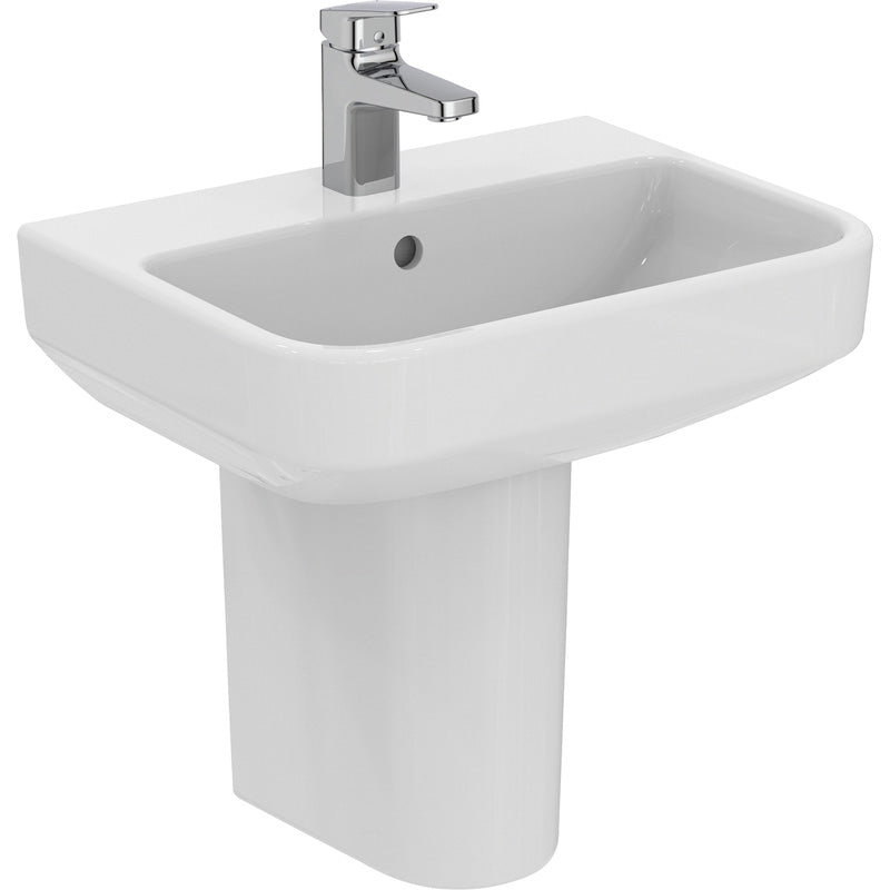 Ideal Standard i.life Compact Basin and Semi-Pedestal  1 Tap Hole