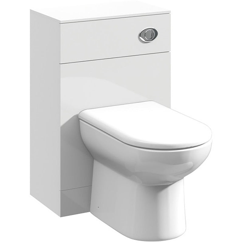 nuie Mayford Compact Floor Standing WC Unit Gloss White
