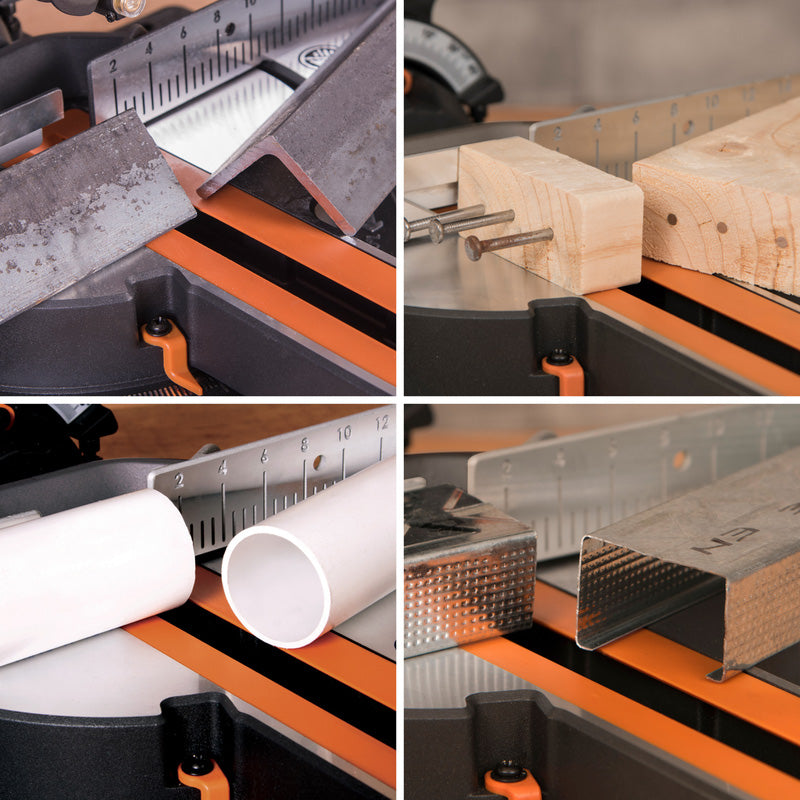 Evolution R185SMS+ 185mm Multi-Material Sliding Mitre Saw 230V