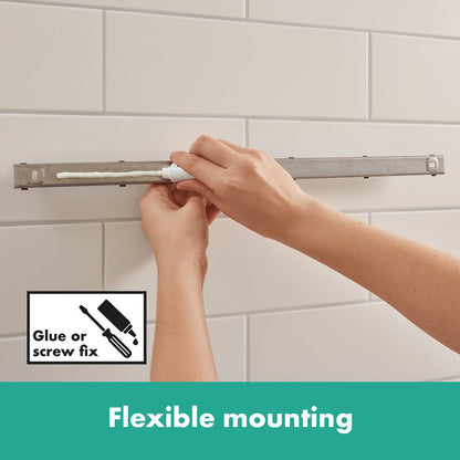 Hansgrohe WallStoris Bathroom Storage Kit Matt Black