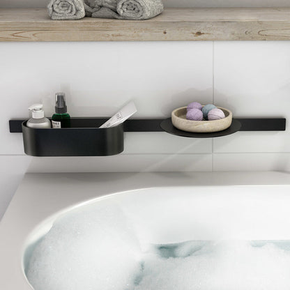 Hansgrohe WallStoris Bathtub Storage Kit Matt Black