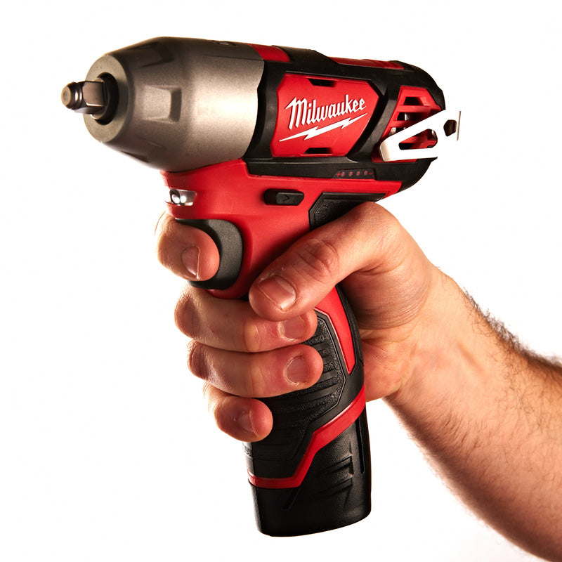 Milwaukee M12 BIW38-202C Sub Compact 3/8" Impact Wrench with Friction Ring 2 x 2.0Ah