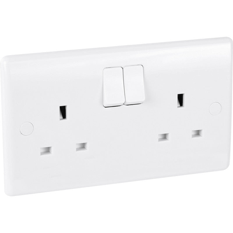 BG 13A Low Profile Switched Socket 2 Gang
