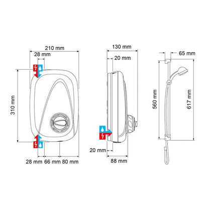 Mira Vigour Thermostatic Power Shower