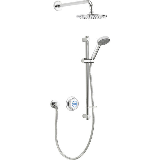 Aqualisa Quartz Classic Smart Digital Divert Thermostatic Shower Pumped Rear Fed