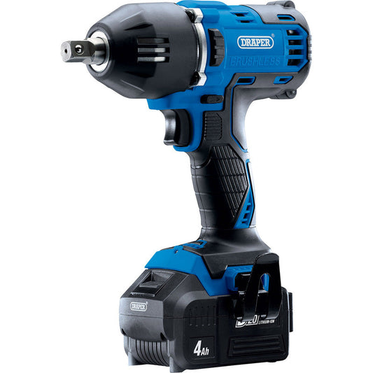 D20 20V Brushless 1/2" Impact Wrench 400Nm – 2×4.0Ah Power