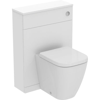 Ideal Standard i.life S Compact Matt White WC Unit and Worktop with Back to Wall Toilet and Soft Close Seat 600mm