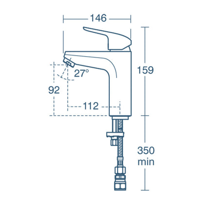Ideal Standard Ceraflex Taps Bath Filler 1 Tap Hole