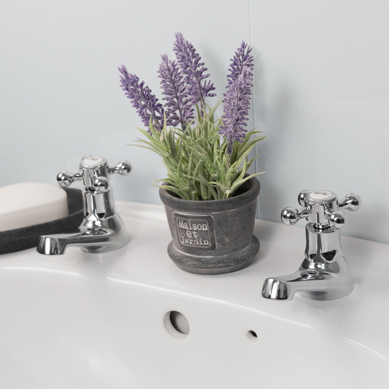 Ebb + Flo Traditional Taps Basin Pillar