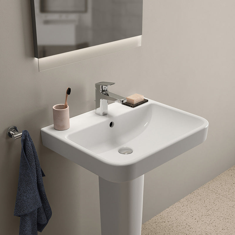 Ideal Standard i.life B Basin and Pedestal  1 Tap Hole