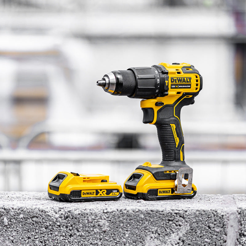 DeWalt DCD709D2T-GB 18V XR Brushless Compact Combi Drill 2 x 2.0Ah