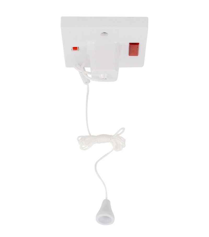 Axiom Ceiling Switch Pull Cord 45A Neon (Square)