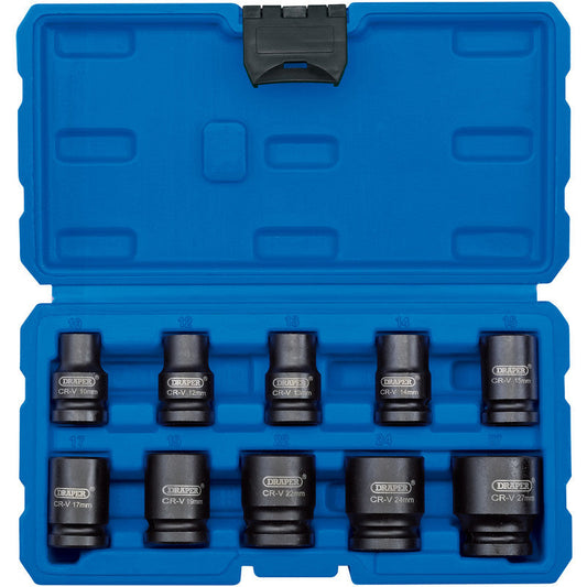 Draper 1/2 Inch Square Drive Impact Socket Set