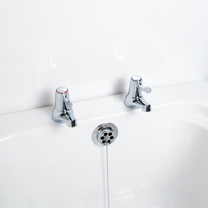 Ebb + Flo Contract Lever Taps Bath Pillar