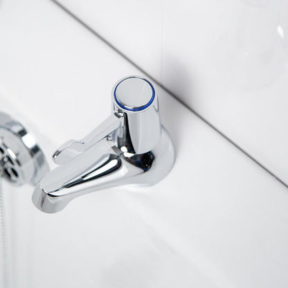 Ebb + Flo Contract Lever Taps Bath Pillar