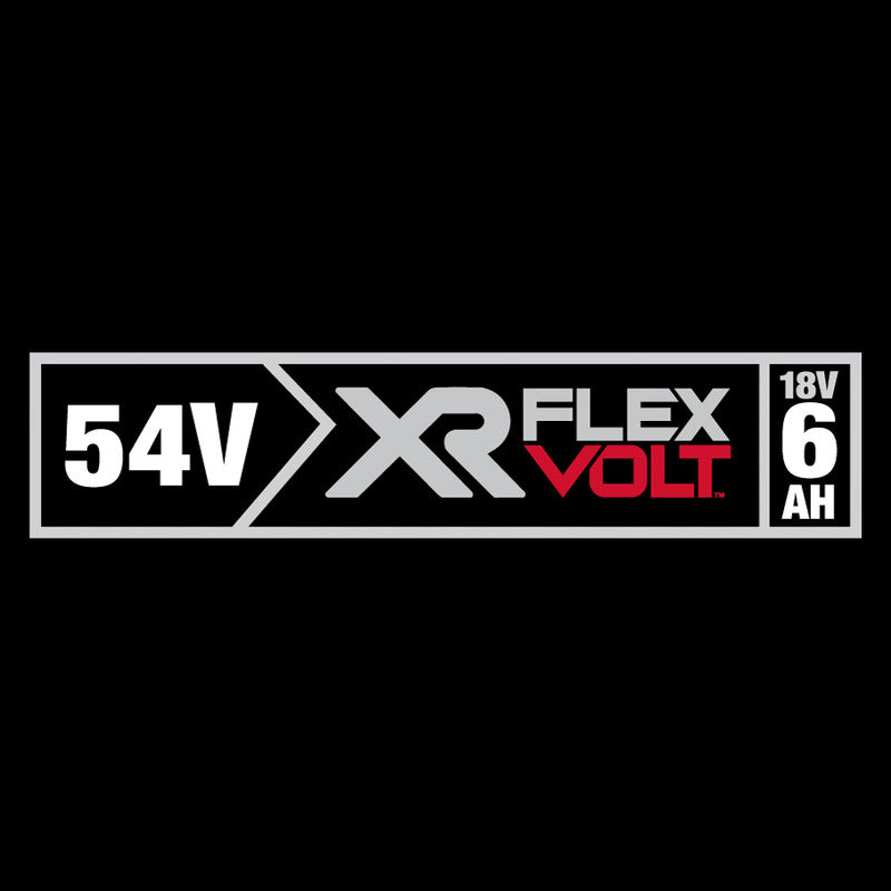 DCS727 54V XR FlexVolt Mitre Saw – 250mm Double Bevel, 2 x 6.0Ah