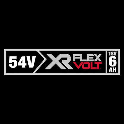 DCS727 54V XR FlexVolt Mitre Saw – 250mm Double Bevel, 2 x 6.0Ah