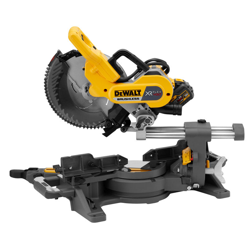 DCS727 54V XR FlexVolt Mitre Saw – 250mm Double Bevel, 2 x 6.0Ah