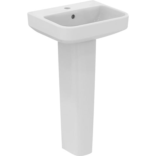 Ideal Standard i.life B Cloakroom Basin and Pedestal 45cm 1 Tap Hole