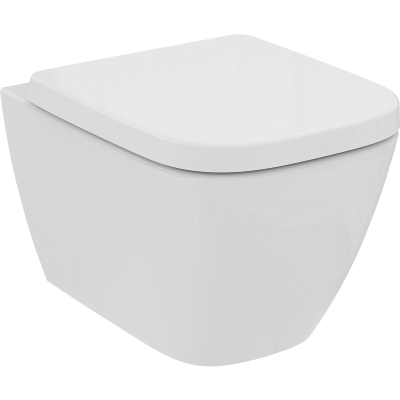 Ideal Standard i.life S Compact Wall Hung Toilet with Wall Frame and Soft Close Seat