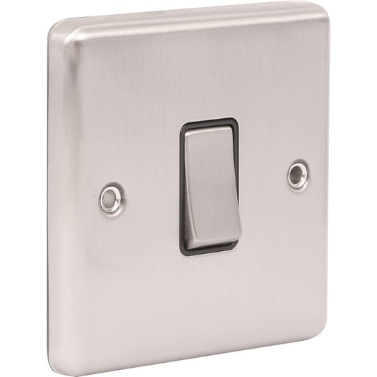 Wessex Brushed Stainless Steel Switch  2 Way
