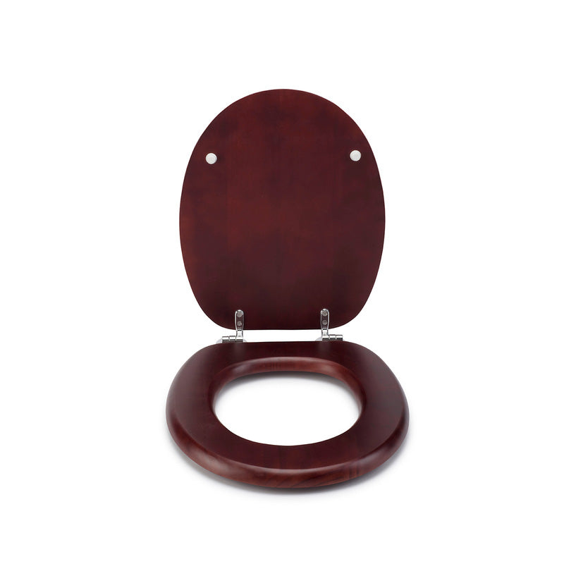 Croydex Davos Toilet Seat Mahogany Effect