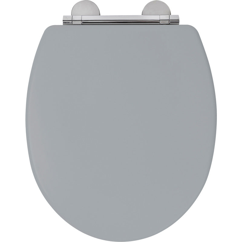 Croydex Lugano Wood Toilet Seat Grey