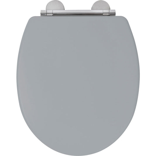 Croydex Lugano Wood Toilet Seat Grey