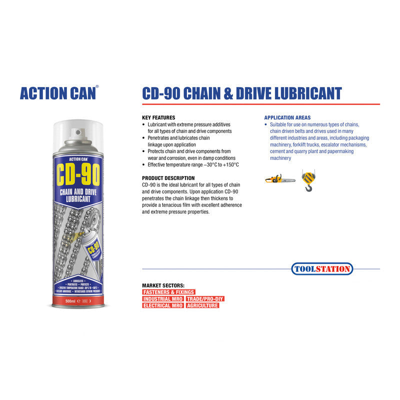 Action Can CD-90 Chain & Drive Lubricant 500ml