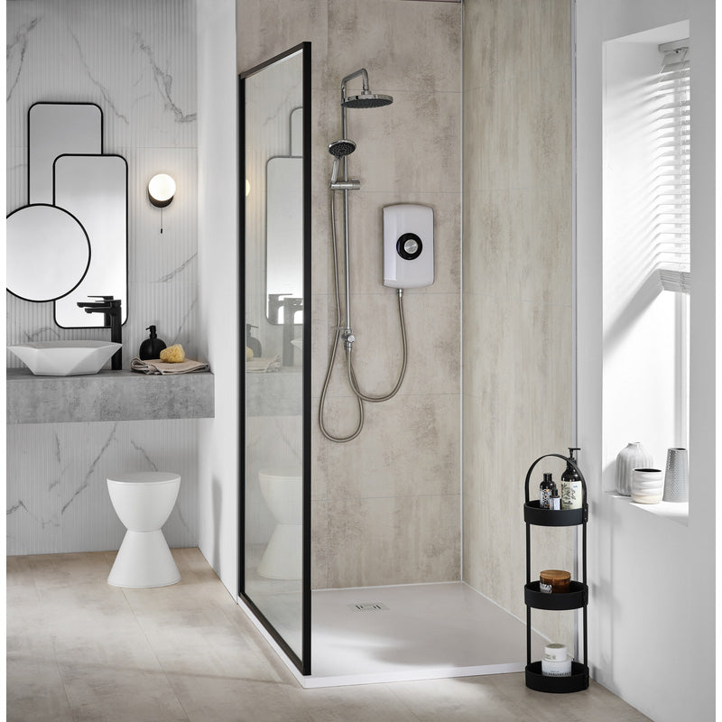 Triton Amore DuElec Electric Shower Gloss White 9.5kW