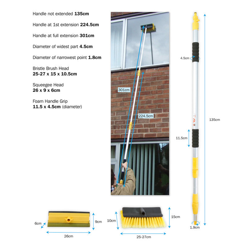 Streetwize Extending Wash Brush 3m