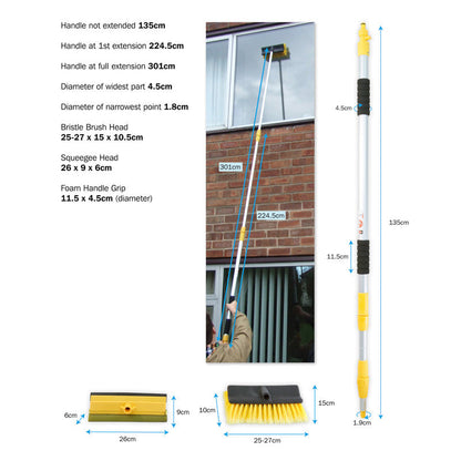 Streetwize Extending Wash Brush 3m