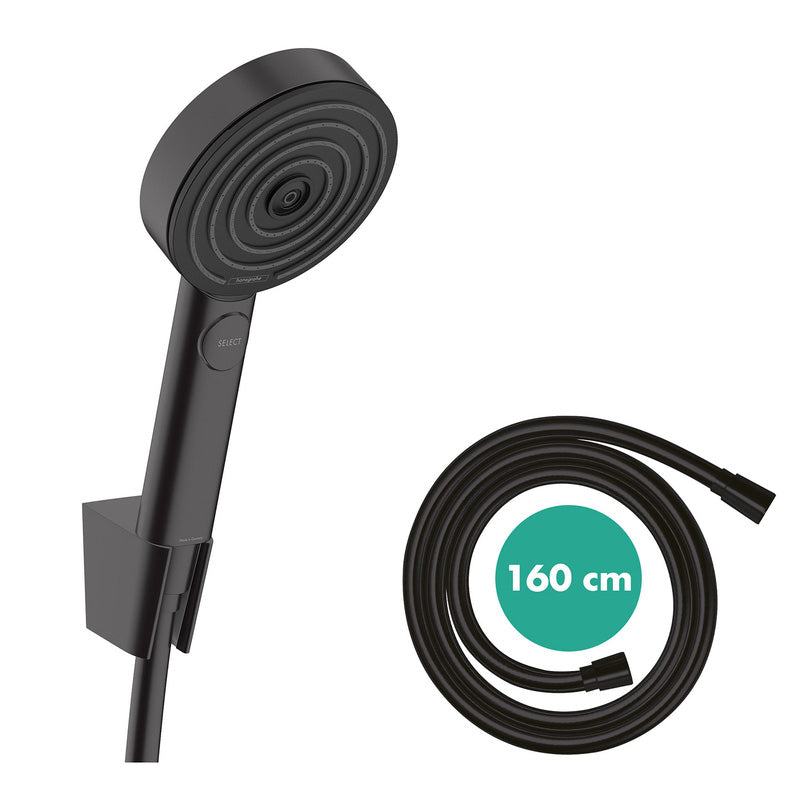 Hansgrohe Pulsify Select S Relaxation 3 Jet 105 Fixed Wall Bracket Shower Kit 160cm