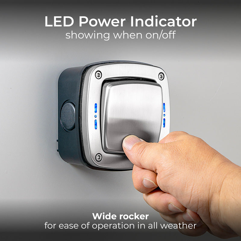BG Decorative IP66 20A Switch 1 Gang 2 Way