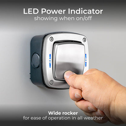 BG Decorative IP66 20A Switch 1 Gang 2 Way