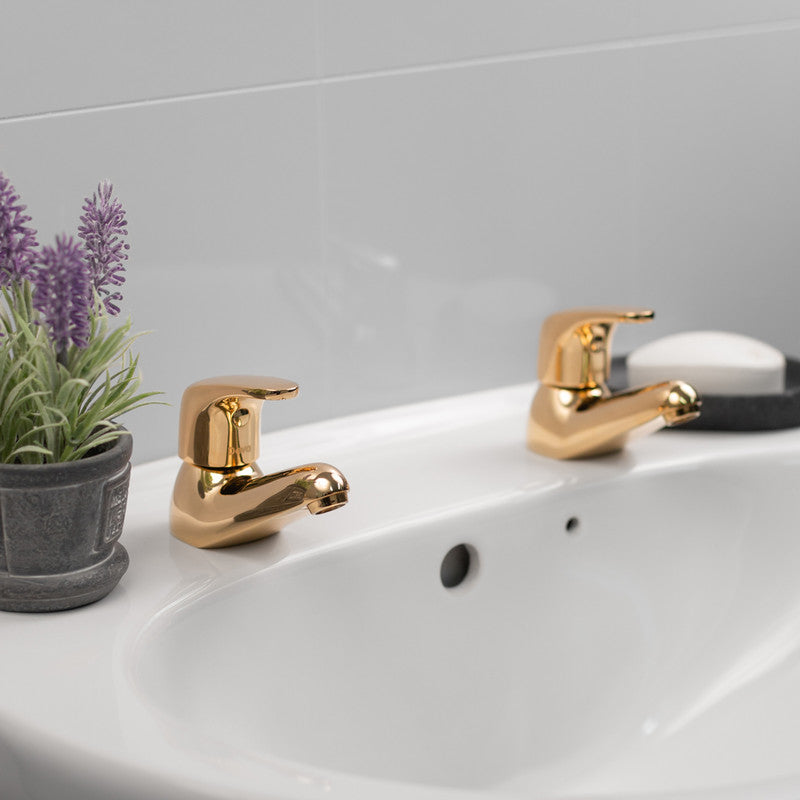 Methven Adore Taps Basin Pillar Gold