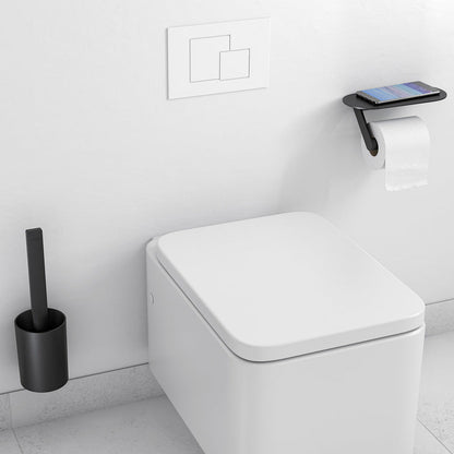 Hansgrohe WallStoris Toilet Storage Kit Matt Black