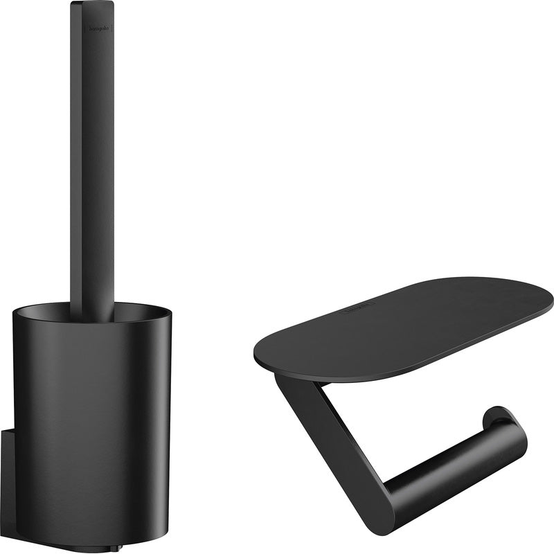 Hansgrohe WallStoris Toilet Storage Kit Matt Black