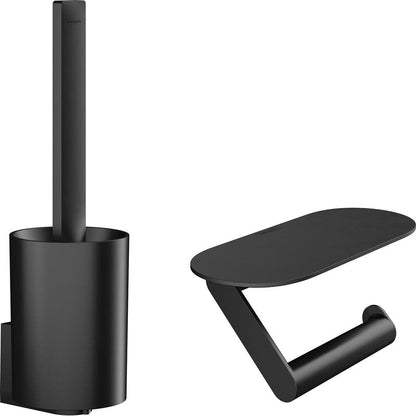 Hansgrohe WallStoris Toilet Storage Kit Matt Black