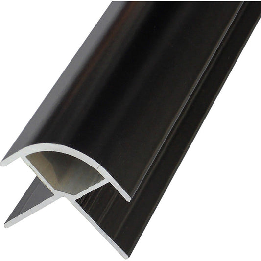 Mermaid Laminate Shower Wall Panel Trims Black External Corner