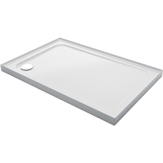 Mira Flight Low Rectangular Shower Tray with Corner Waste  4 Upstands