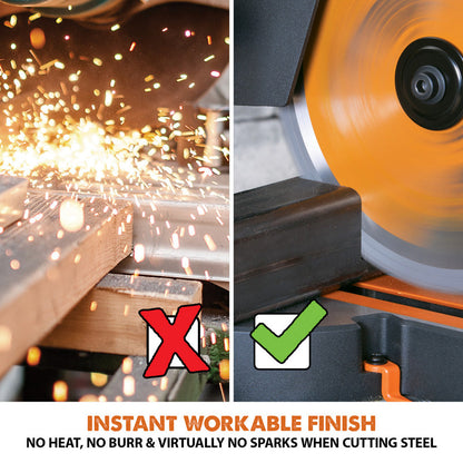 Evolution R210SMS+ 210mm Multi-Material Sliding Mitre Saw 230V