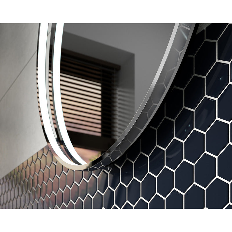 Sensio Aspect Round LED Bathroom Mirror Cool White  600mm