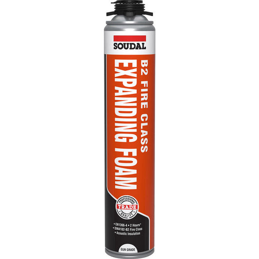 Soudal B2 Fire Rated Expanding Foam Gun Grade 750ml