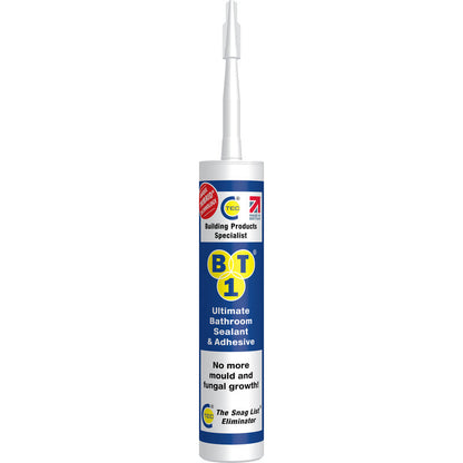 BT1 Ultimate Bathroom Adhesive & Sealant 290ml White