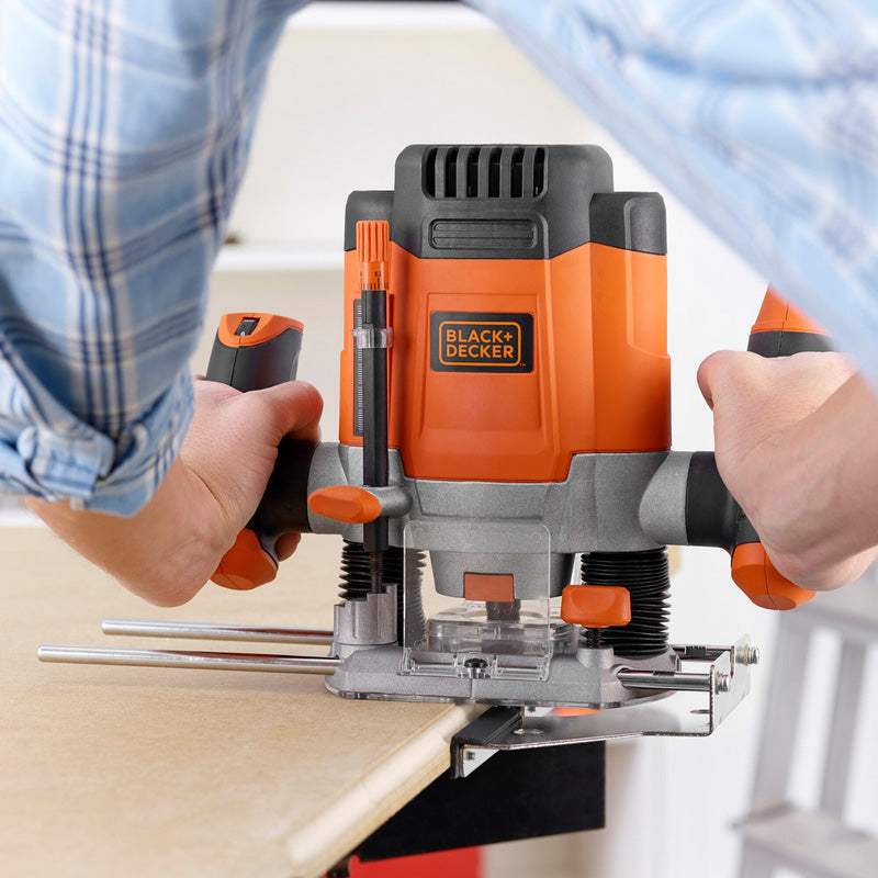 1200W 1/4in Plunge Router with 6 Bits – Precision Woodwork