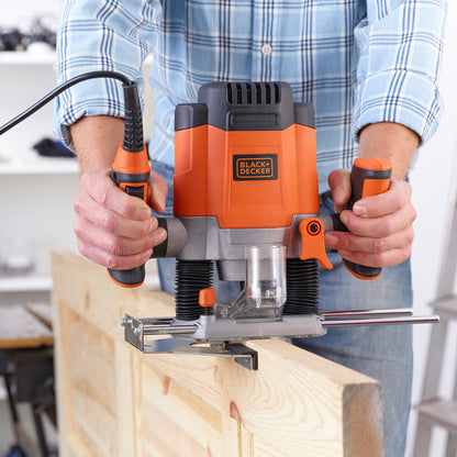 1200W 1/4in Plunge Router with 6 Bits – Precision Woodwork